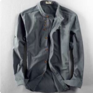 SOULONA Men's "Katana"
Japan-Style Shirt IN Charcoal